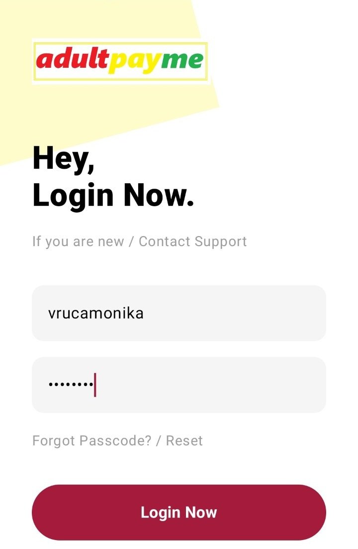 Laka i brza registracija na AdultPayMe